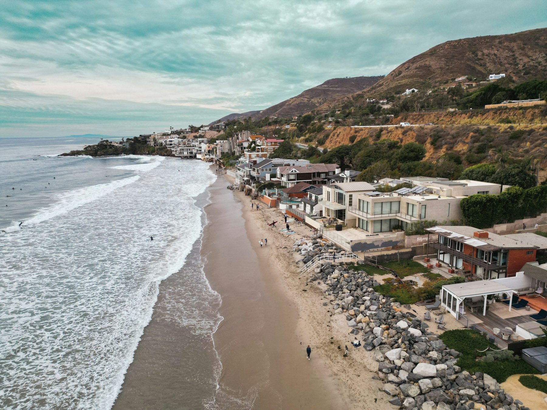 Southern California coastline from the air